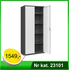 Szafa uniwersalna metalowa HSP01 z półkami malowanymi - Nr kat. 23101