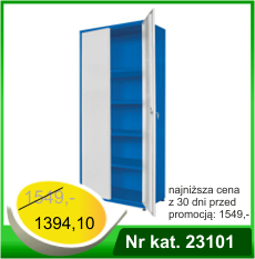 Szafa uniwersalna metalowa HSP01 z półkami malowanymi - Nr kat. 23101