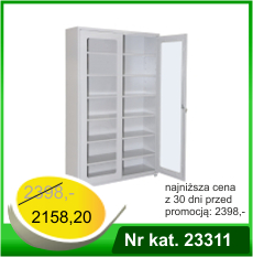 Szafa uniwersalna HSP01 z drzwiami z wypełnieniem z PLEXI - Nr kat. 23311