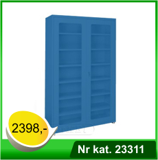 Szafa uniwersalna HSP01 z drzwiami z wypełnieniem z PLEXI - Nr kat. 23311 - RAL 5005