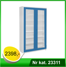 Szafa uniwersalna HSP01 z drzwiami z wypełnieniem z PLEXI - Nr kat. 23311 - RAL 7025-5005
