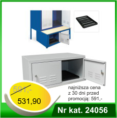 Szafka na buty szer. 600 mm z ociekaczem  - Nr kat. 24056
