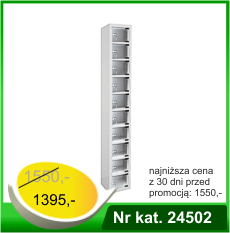 Szafa skrytkowa śniadaniowa z 10 schowkami z drzwiami z PLEXI - Nr kat. 24502