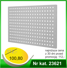 Tablica perforowana malowana mocowana do ściany  - Nr kat. 23621