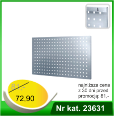 Tablica perforowana malowana mocowana do ściany  - Nr kat. 23631