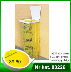 Uchwyt do worka na śmieci mocowany do ściany z klapą – Nr kat. 80226