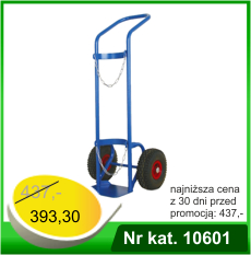 Wózek do jednej butli z gazami technicznymi w układzie pionowym - Nr kat. 10601