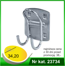 Zawieszka uniwersalna cynkowana  podwójna typ H - Nr kat. 23734